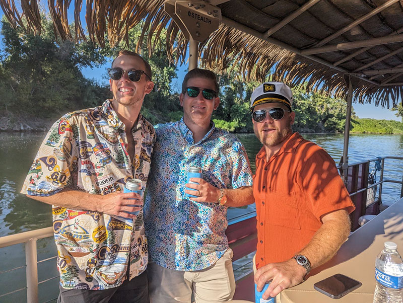 Bachelor Party fun on the Sac Brew Boat